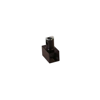 Aeromotive Fuel System Fitting Tee, 2x AN-08 ORB Port On Run, 5/16" Female Quick Connect On Branch - 15138
