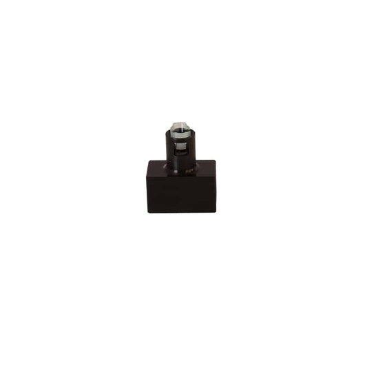 Aeromotive Fuel System Fitting Tee, 2x AN-08 ORB Port On Run, 5/16" Female Quick Connect On Branch - 15138