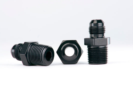 Aeromotive Fuel System Carb. Regulator 13205 Fitting Kit (Includes (3) 3/8" NPT to AN-06 fittings). - 15204