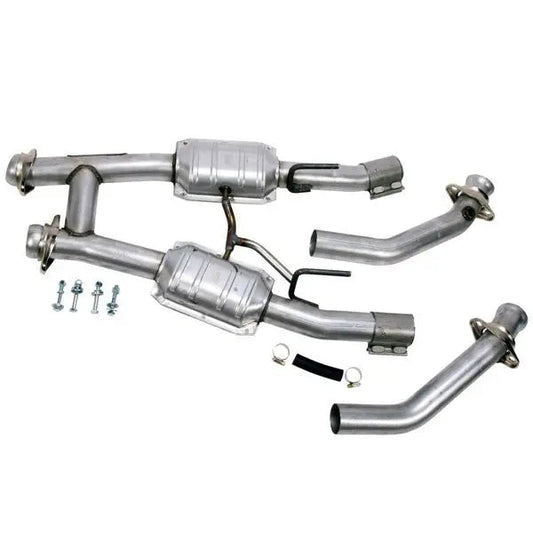 BBK 79-93 Mustang 5.0 2-1/2 High Flow H Pipe w/ Catalytic Converters (1521)