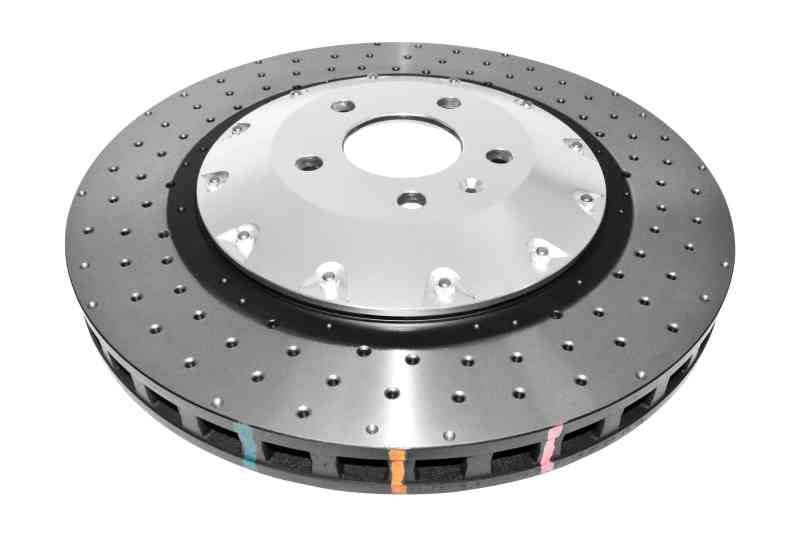 DBA 5000 Series Drilled Front Rotor w/ Black Hat | Audi S6 (07-11) (DBA52778SLVXD)