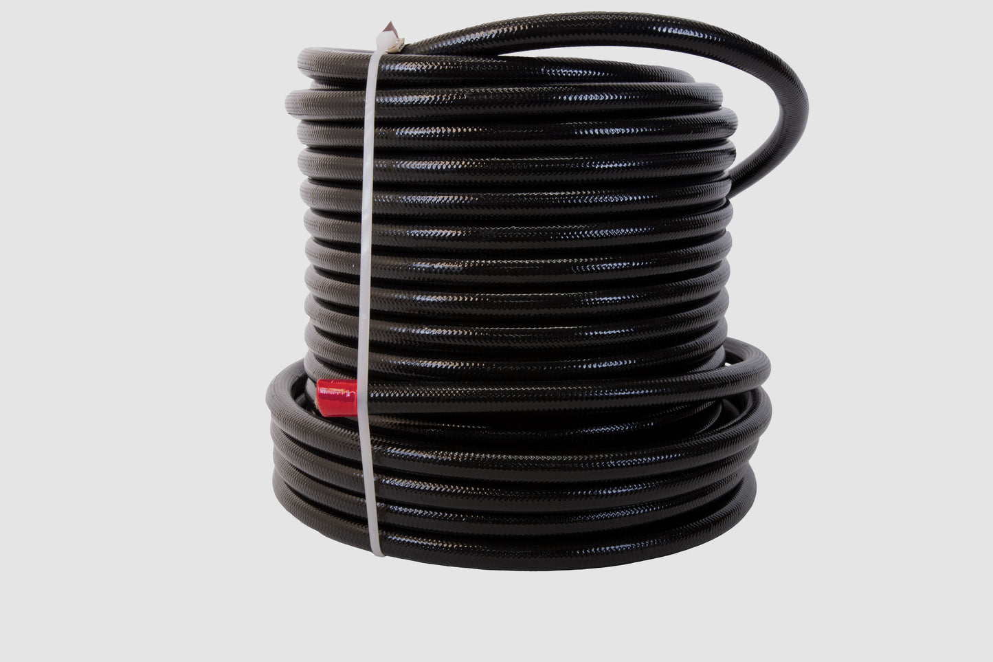 Aeromotive Fuel System Hose, Fuel, PTFE, Stainless Steel Braided, Black Jacketed, AN-06 x 20'. - 15336