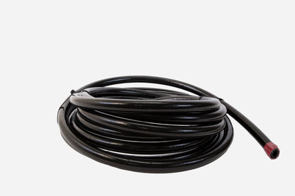 Aeromotive Fuel System Hose, Fuel, PTFE, Stainless Steel Braided, Black Jacketed, AN-06 x 20'. - 15336