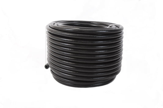 Aeromotive Fuel System Hose, Fuel, PTFE, Stainless Steel Braided, Black Jacketed, AN-06 x 20'. - 15336
