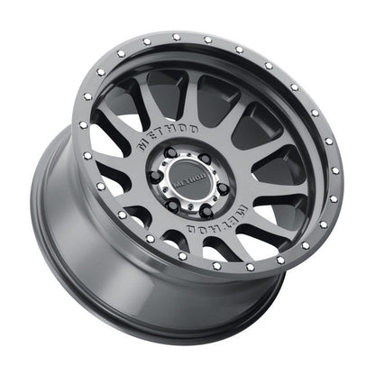(set of 4) Method MR605 NV Gloss Titanium | 20x10" -24mm | 6x5.5in Wheel