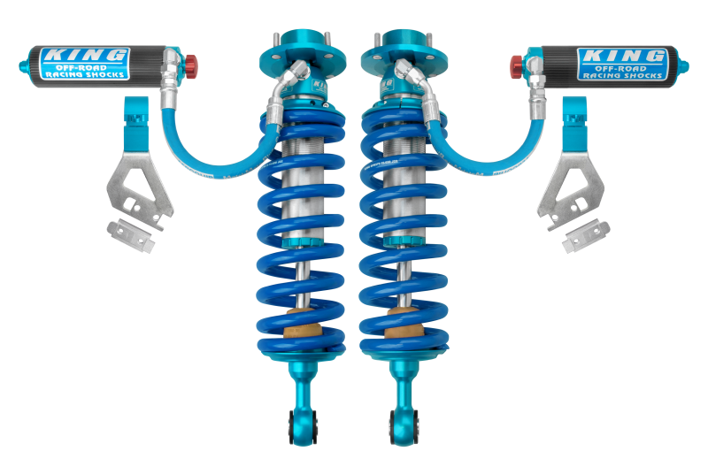 King Shocks 2.5 Performance Coilovers w/ Adjustable Remote Reservoir + Rear Adj Reservoir Shocks Set w/0-2.5" lift - 2022-2026 Toyota Tundra 4WD