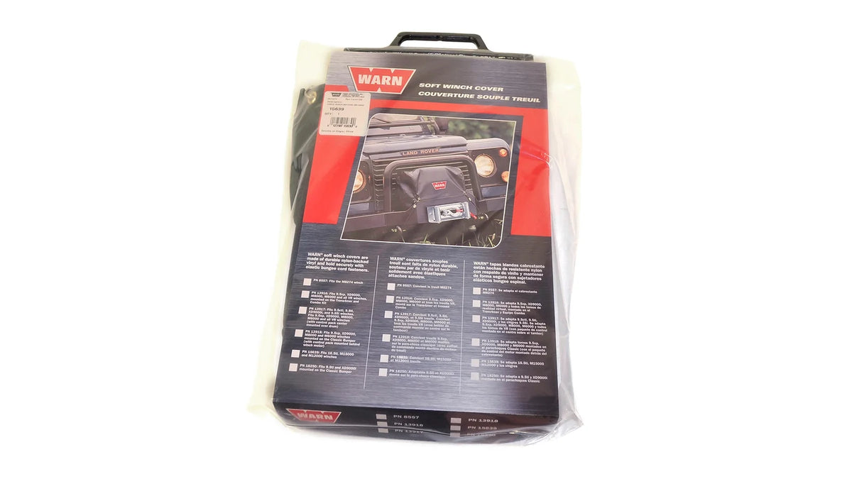 WARN 15639 Soft Winch Cover Tarp Nylon Vinyl 16.5ti M15000 M12000 M10000 Rain