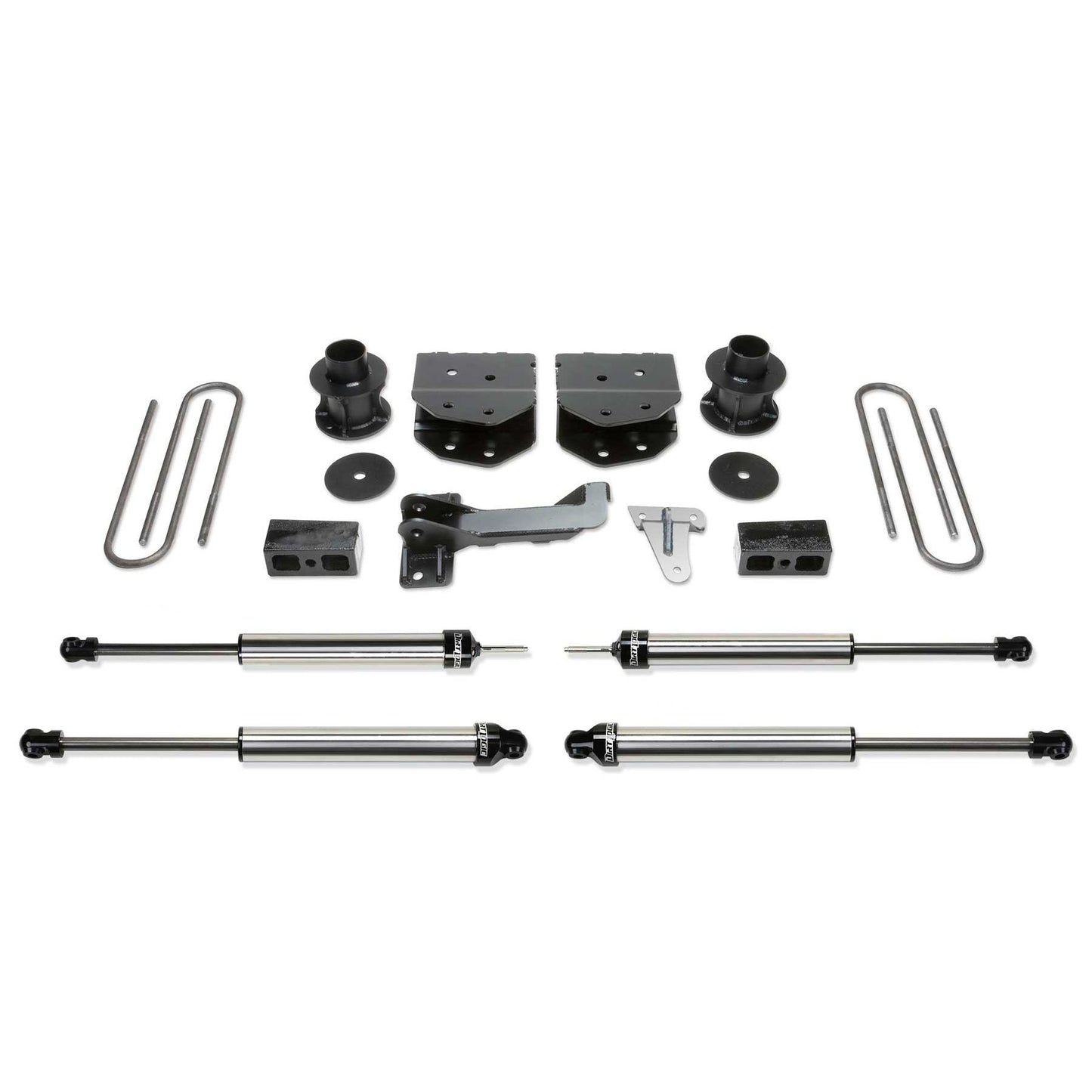 Fabtech 4in Budget Suspension System w/ DLSS Shocks | Ford F250/350/450 4WD 8 Lug (08-16) (K2160DL)