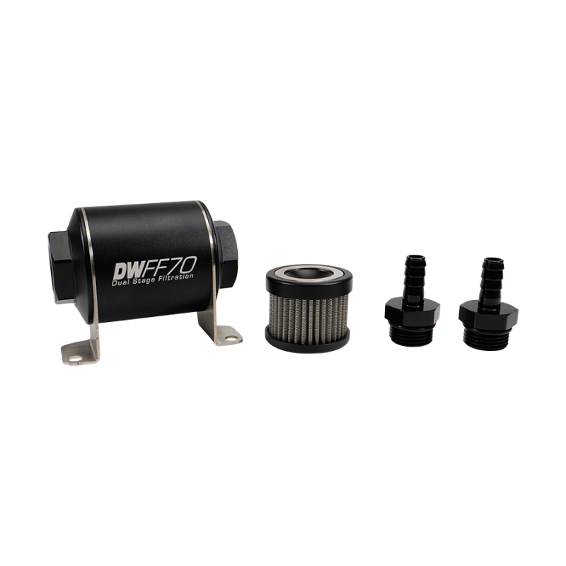 DeatschWerks Universal 70mm 40 Microns Fuel Filter Kit (8-03-070-040K-10/-38/-516/-6/-8)