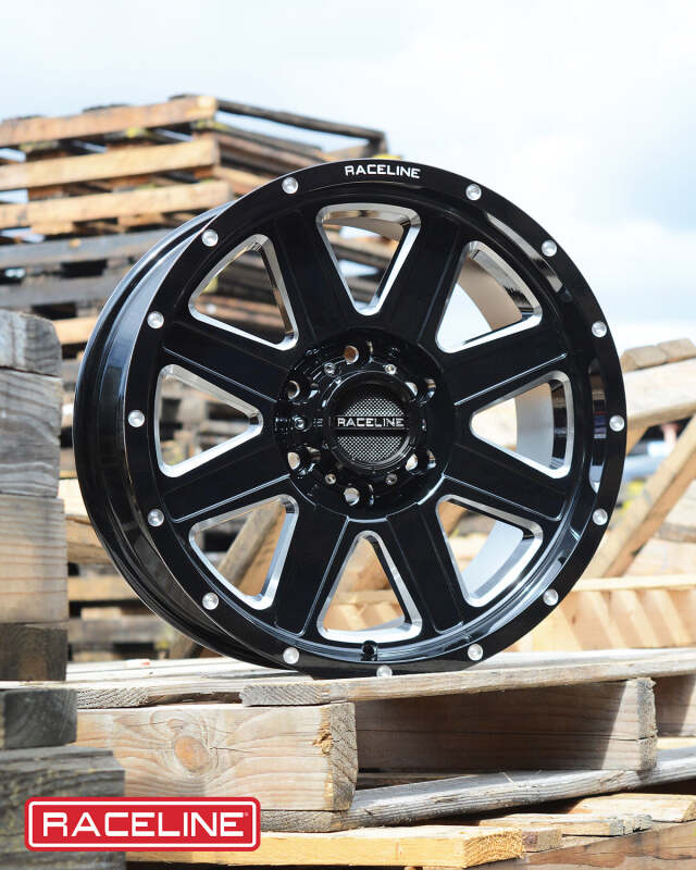 Raceline 940 Hostage Black & Milled | 17x9" +0mm | 5x127mm Wheel