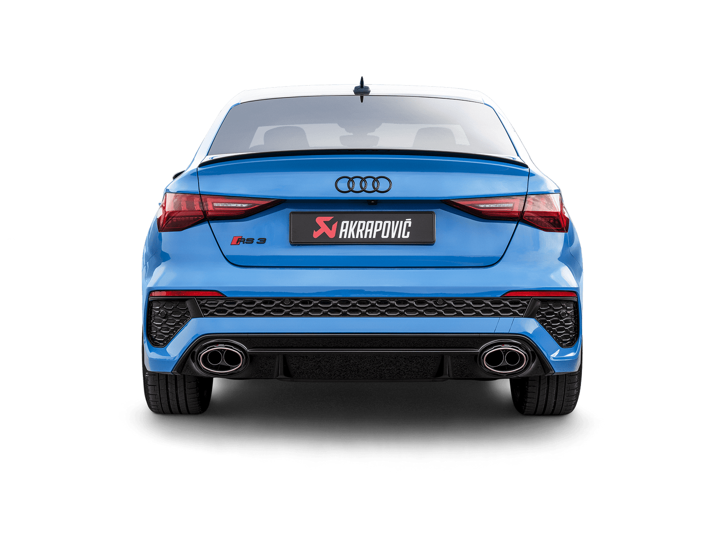 Akrapovic Evolution Line Cat Back (Titanium) w/Carbon Tips - Audi 2021+ 8Y S3 Sedan