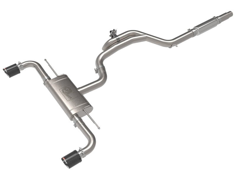 aFe Gemini XV 3-2.5in SS Cat-Back Exhaust w/ Cut-Out Tips | VW MK8 (22-23) (49-36451-P)