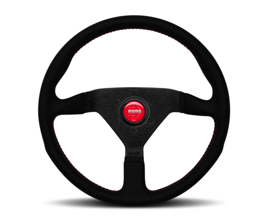 MOMO Montecarlo 350mm Black Alcantara Steering Wheel (MCL35AL)