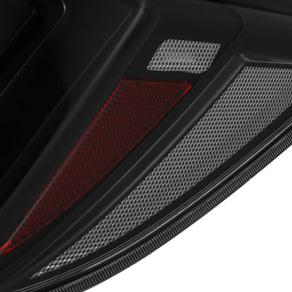 AlphaRex 16-21 Honda Civic Hatchback NOVA-Series Prismatic LED Tail Lights Alpha-Black
