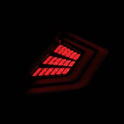 AlphaRex 16-21 Honda Civic Hatchback NOVA-Series Prismatic LED Tail Lights Black