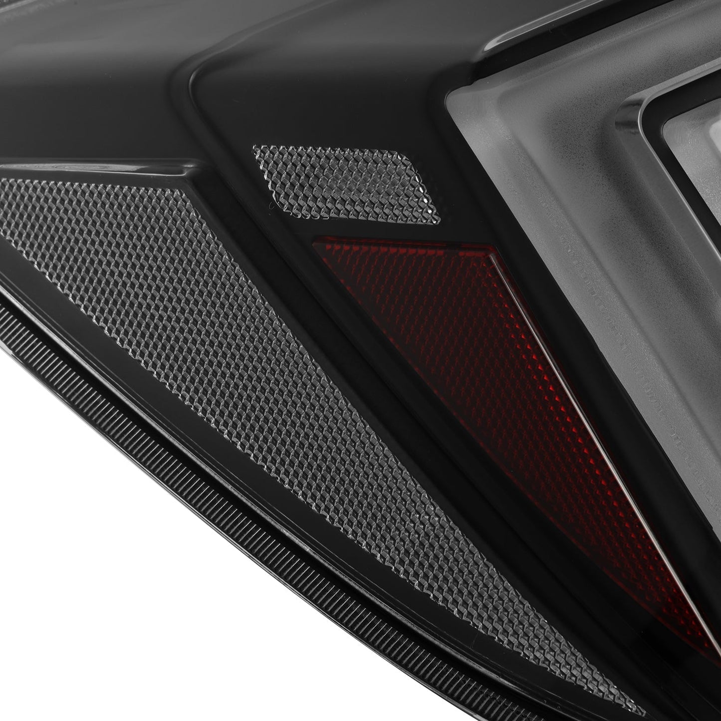 AlphaRex 16-21 Honda Civic Hatchback NOVA-Series Prismatic LED Tail Lights Black