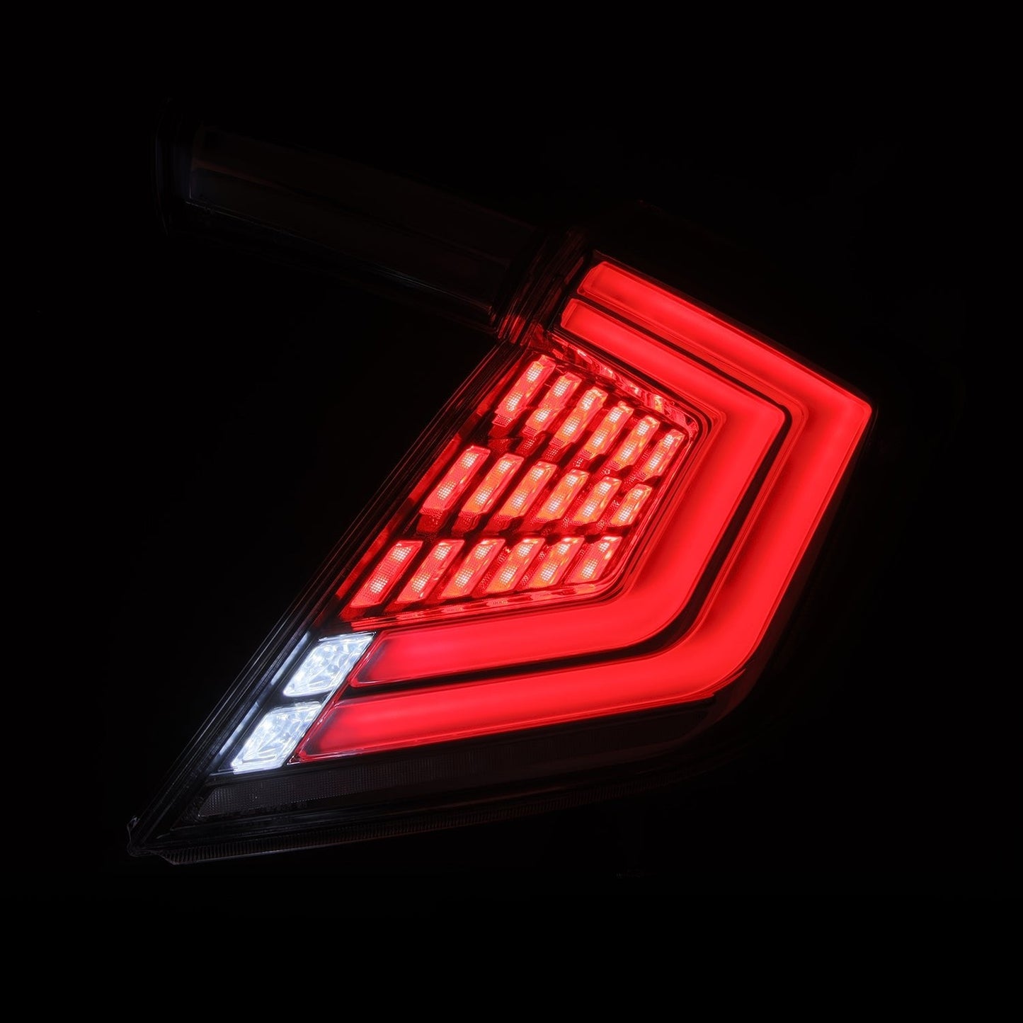 AlphaRex 16-21 Honda Civic Hatchback NOVA-Series Prismatic LED Tail Lights Clear