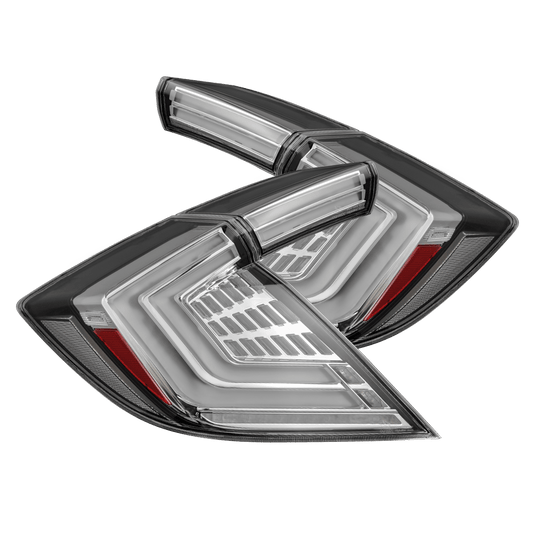 AlphaRex 16-21 Honda Civic Hatchback NOVA-Series Prismatic LED Tail Lights Clear
