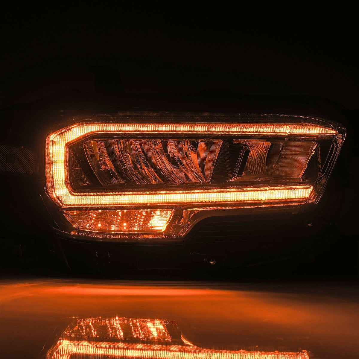 AlphaRex 16-23 Toyota Tacoma (Require Harness for SR/SR5) LUXX-Series LED Crystal Headlights Black