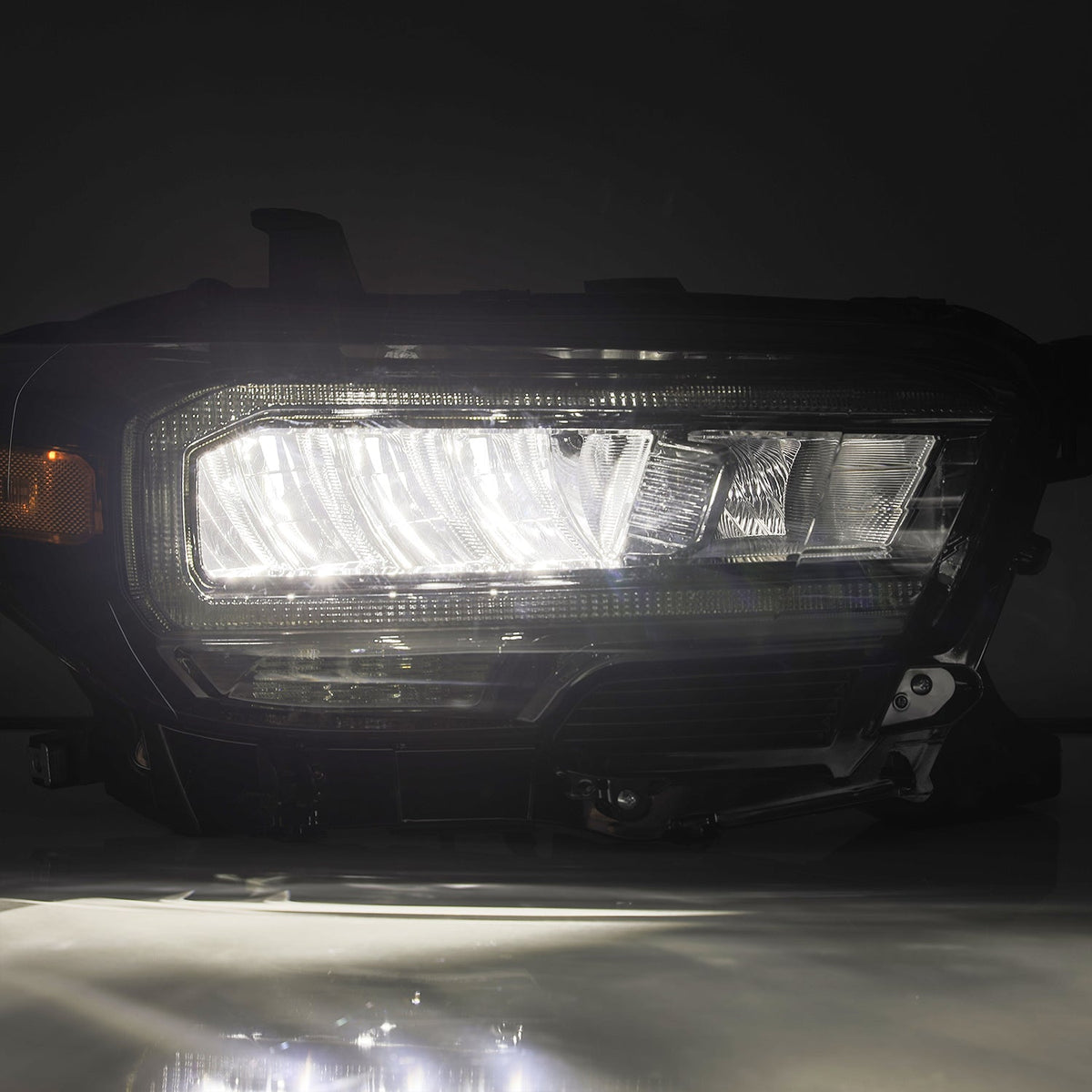 AlphaRex 16-23 Toyota Tacoma (Require Harness for SR/SR5) LUXX-Series LED Crystal Headlights Black