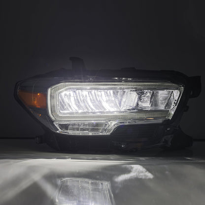 AlphaRex 16-23 Toyota Tacoma LUXX-Series Crystal Headlights - Chrome