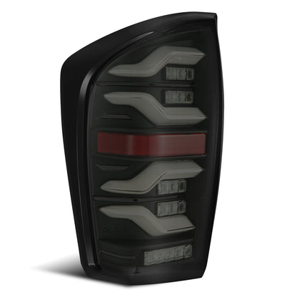 AlphaRex 16-23 Toyota Tacoma LUXX-Series LED Tail Lights Black