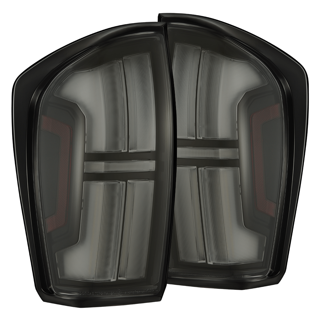AlphaRex 16-23 Toyota Tacoma NOVA-Series Prismatic LED Tail Lights Alpha-Black