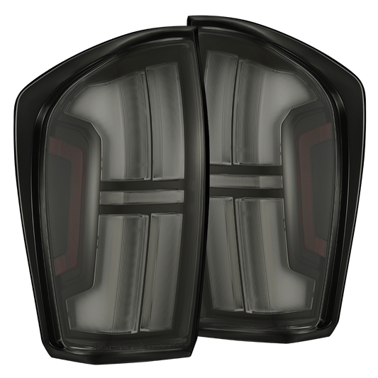 AlphaRex 16-23 Toyota Tacoma NOVA-Series Prismatic LED Tail Lights Alpha-Black