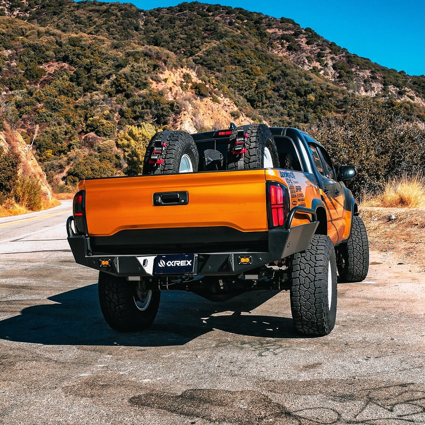 AlphaRex 16-23 Toyota Tacoma NOVA-Series Prismatic LED Tail Lights Alpha-Black