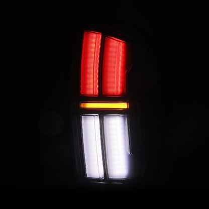 AlphaRex 16-23 Toyota Tacoma NOVA-Series Prismatic LED Tail Lights Black