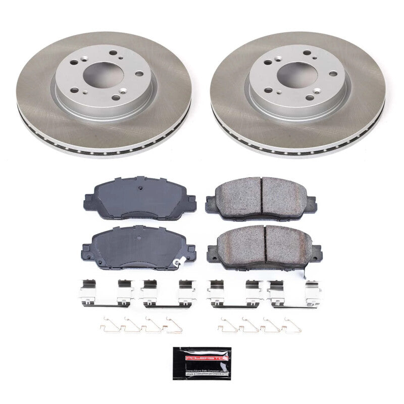 PowerStop 16-17 Honda Accord Front Semi-Coated Rotor Kit (SC7345)