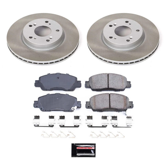 PowerStop 16-17 Honda Accord Front Semi-Coated Rotor Kit (SC7345)