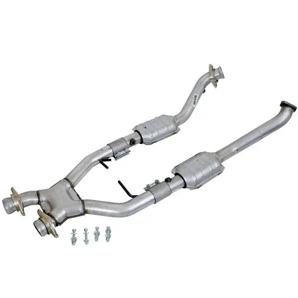 BBK 96-98 Mustang 4.6 Cobra High Flow X Pipe w/ Catalytic Converters (1618)