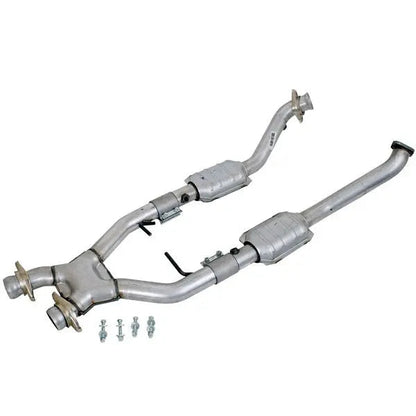 BBK 96-98 Mustang 4.6 Cobra High Flow X Pipe w/ Catalytic Converters (1618)