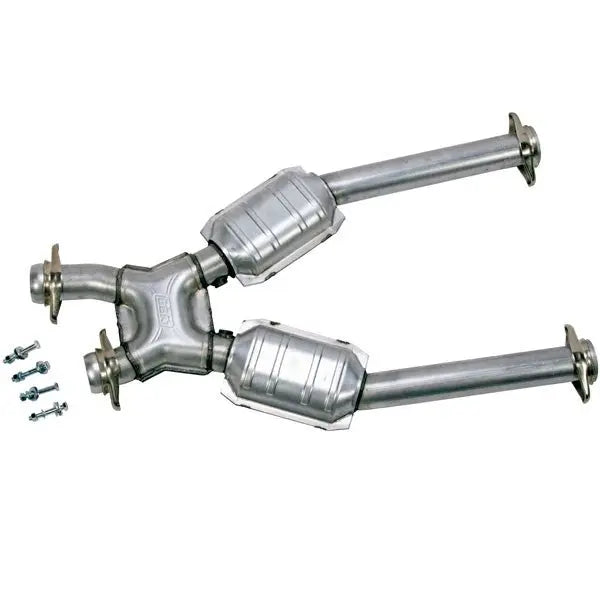 BBK 96-04 Mustang 4.6 GT/Cobra Short Mid X Pipe w/ Cats | Ford Mustang 94-04 (1638)