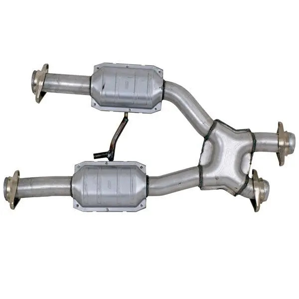 BBK 79-93 Mustang 5.0 Short Mid X Pipe With Catalytic Converters 2-1/2 For BBK Long Tube Headers