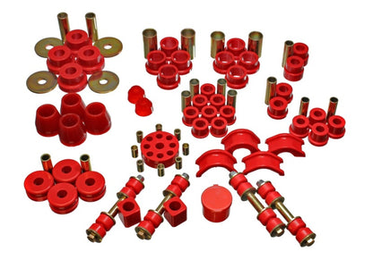 Energy Suspension 7.18102R Hyper-Flex Master Bushing Kit Red for Nissan