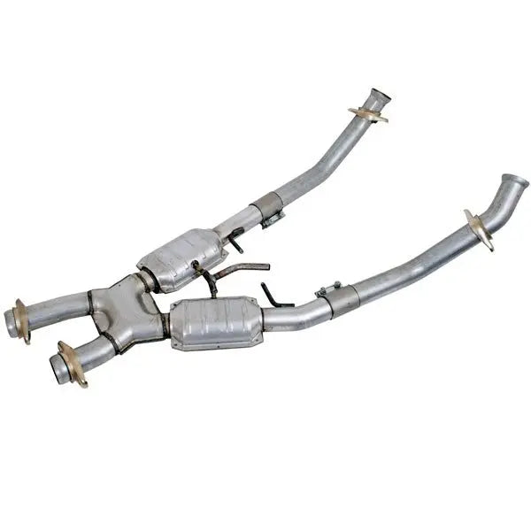 BBK High Flow X Pipe w/ Catalytic Converters | Mustang 5.0 (79-93) (1662)