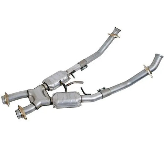BBK High Flow X Pipe w/ Catalytic Converters | Mustang 5.0 (79-93) (1662)