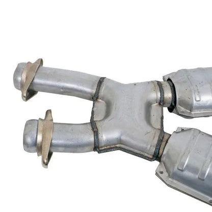 BBK High Flow X Pipe w/ Catalytic Converters | Mustang 5.0 (79-93) (1662)