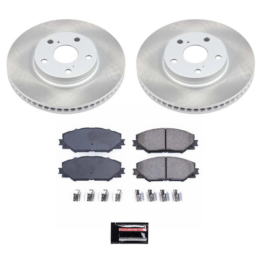 PowerStop 06-18 Toyota RAV4 Front Semi-Coated Rotor Kit (SC3054)