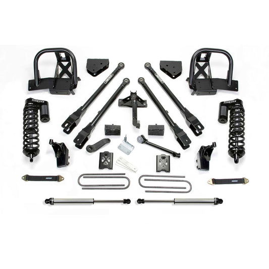 Fabtech 6" 4-Link Suspension System w/ DLSS 4.0 Coilover & Rear DLSS | Ford F250 4WD (11-16) (K2138DL)