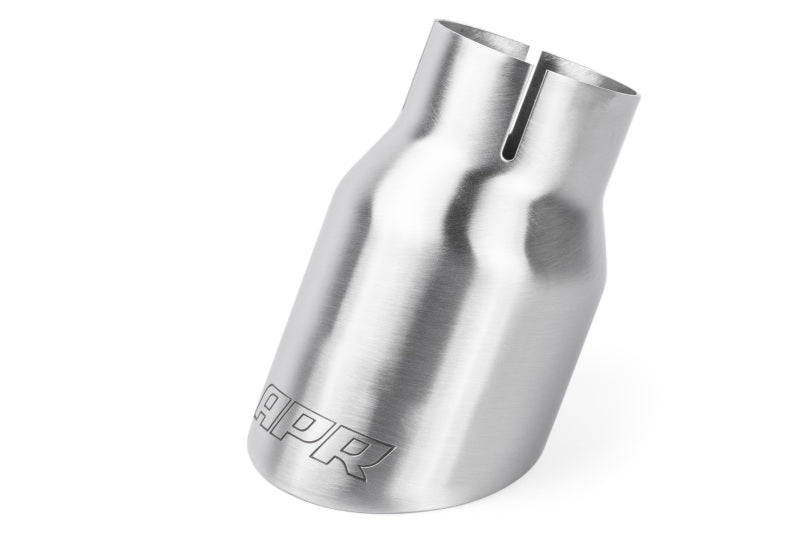 APR Double-Walled 3.5in Slash-Cut Tips | Set of 2 (Brushed Silver) (TPK0007)