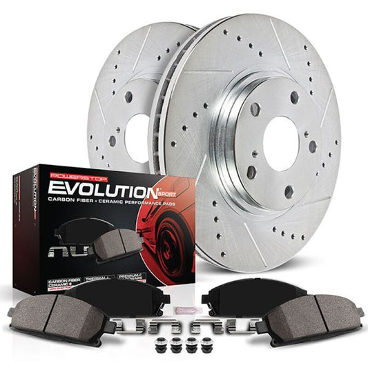 PowerStop Front Z23 Evolution Brake Kit | Jeep Grand Cherokee 2022–2024 (K9241)