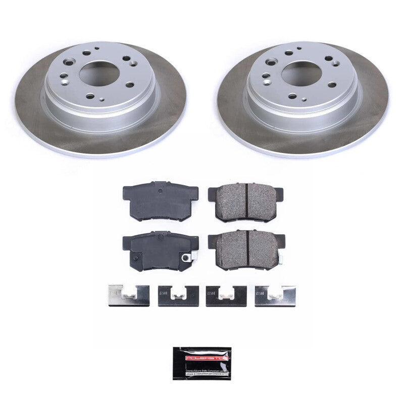 PowerStop 99-03 Acura TL Rear Semi-Coated Rotor Kit (SC2308)