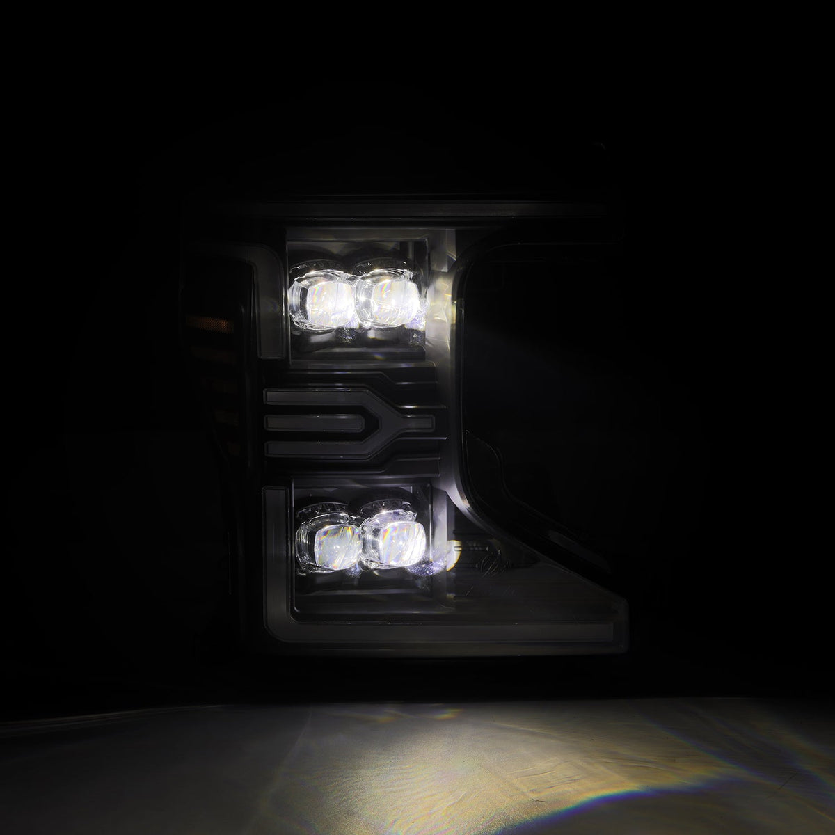 AlphaRex 17-19 Ford F-250/350/450 SD Nova-Series LED Headlights w/Actv SeqSig & SBDRL (880325)