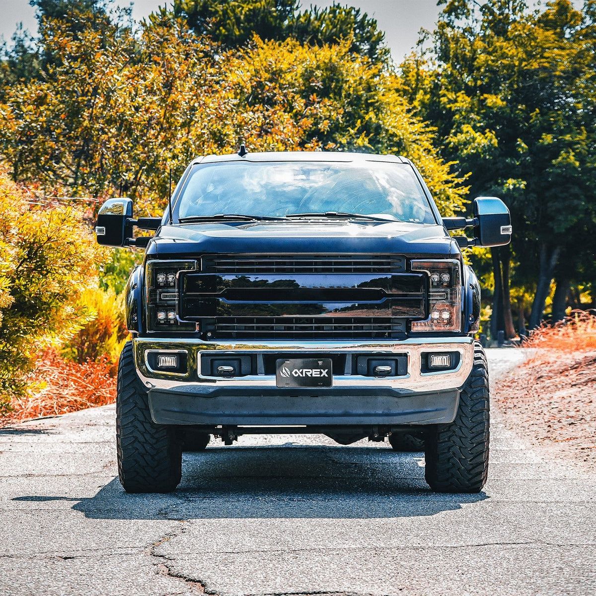 AlphaRex 17-19 Ford F-250/350/450 SD Nova-Series LED Headlights w/Actv SeqSig & SBDRL (880325)