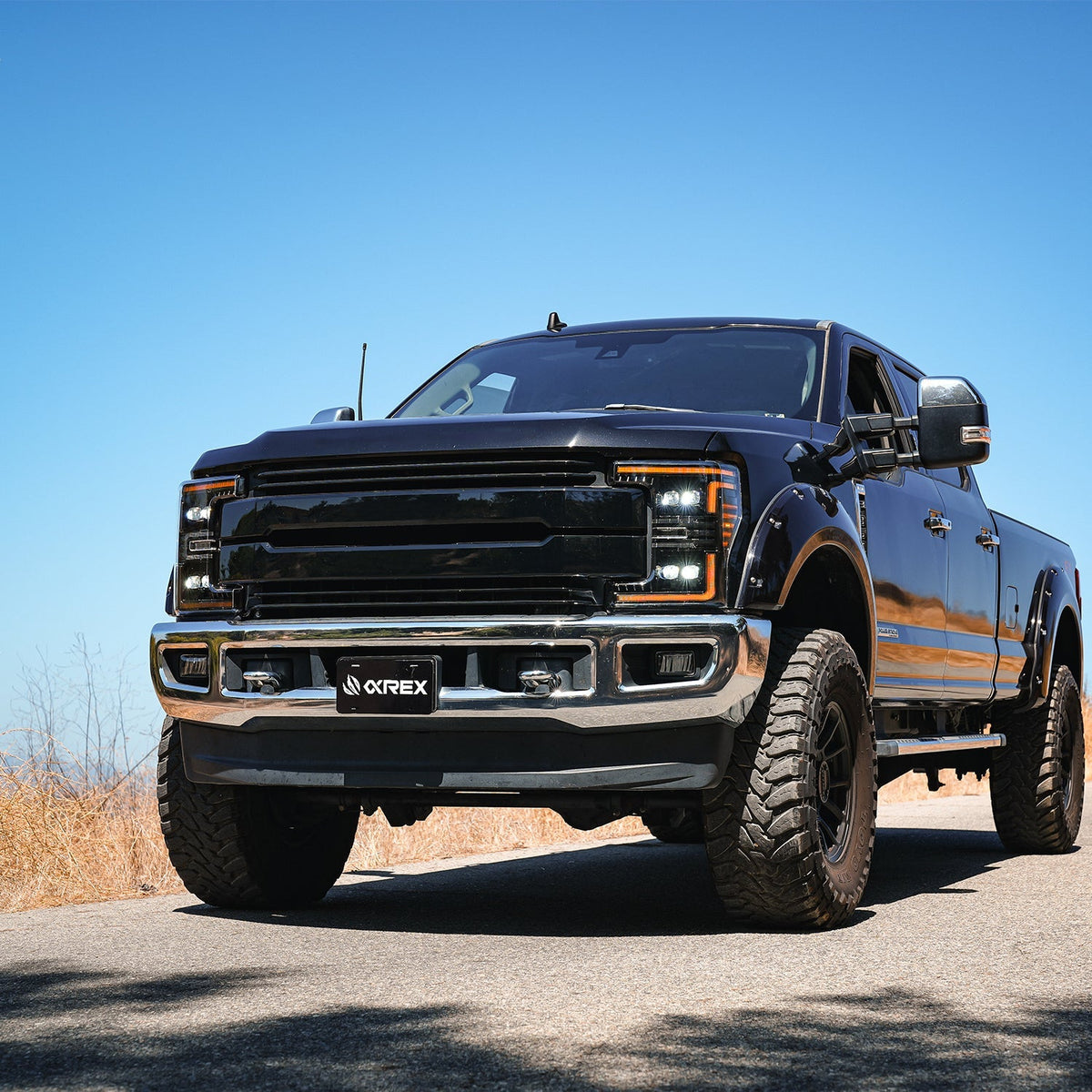 AlphaRex 17-19 Ford F-250/350/450 SD Nova-Series LED Headlights w/Actv SeqSig & SBDRL (880325)