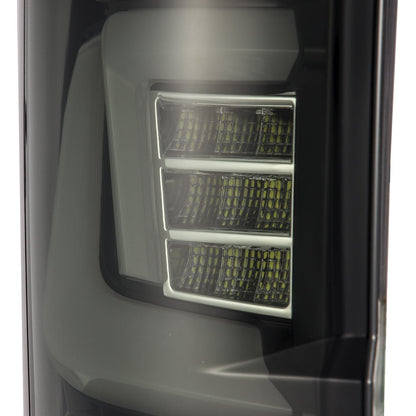 AlphaRex 17-19 Ford Super Duty PRO-Series LED Tail Lights Jet Black