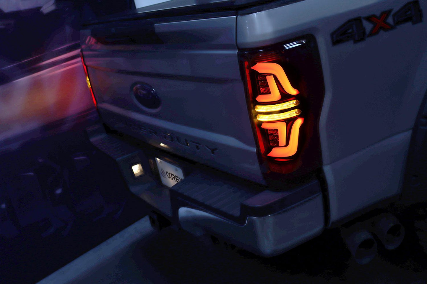 AlphaRex 17-19 Ford Super Duty PRO-Series LED Tail Lights Jet Black